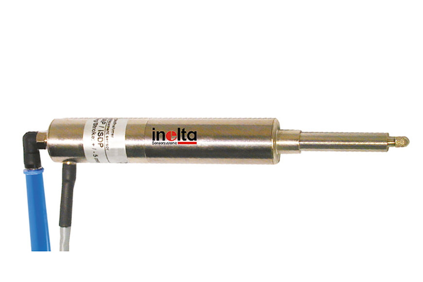 Inelta: LVDT displacement sensors with pneumatic push rod